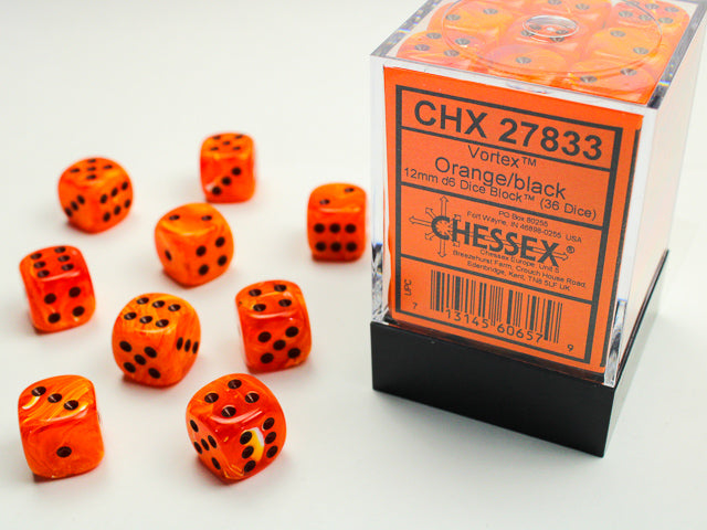 Chessex: 12mm 36D6 Dice Block - Vortex