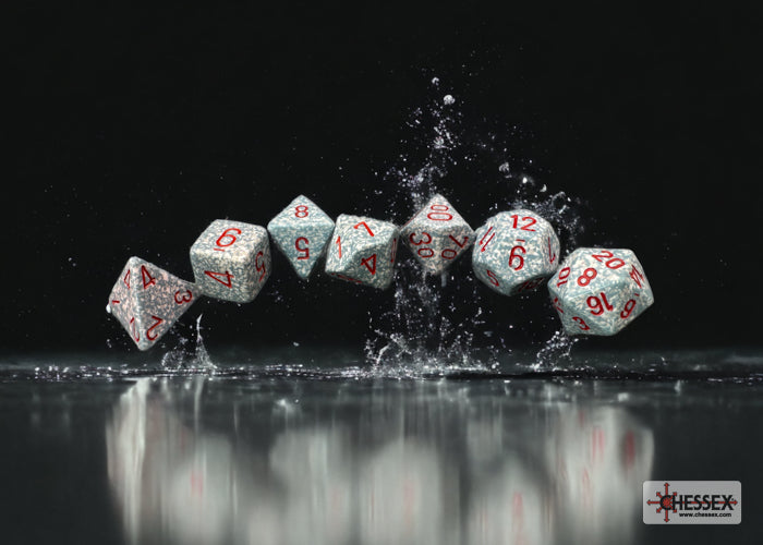 Chessex: Polyhedral 7-Dice Set - Speckled