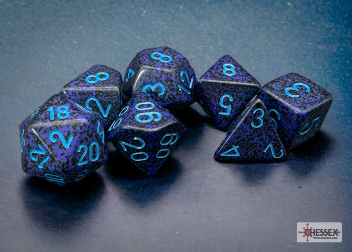 Chessex: Polyhedral 7-Dice Set - Speckled