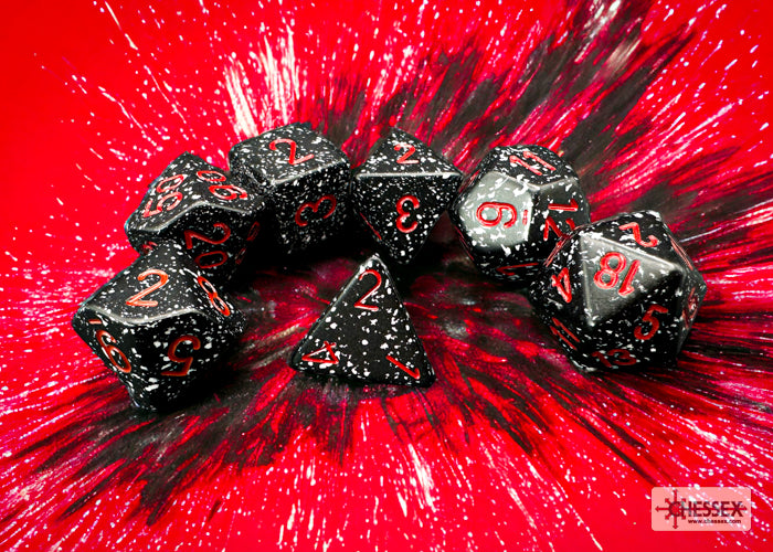 Chessex: Polyhedral 7-Dice Set - Speckled