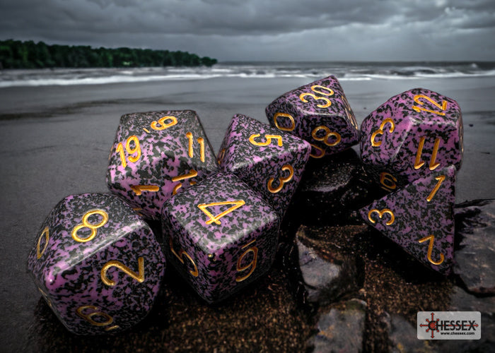 Chessex: Polyhedral 7-Dice Set - Speckled