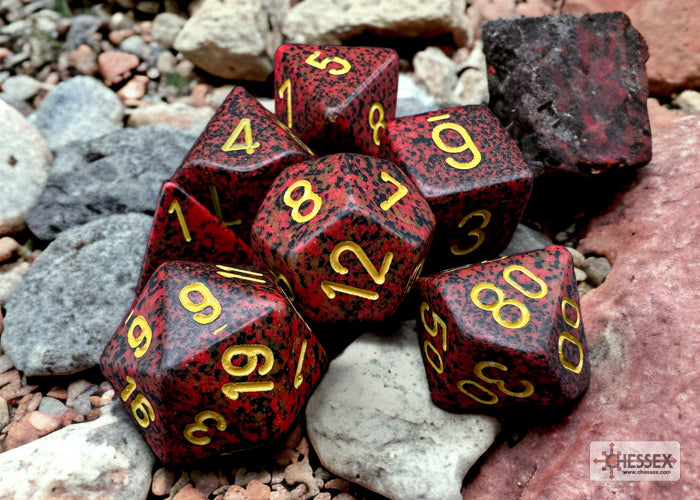 Chessex: Polyhedral 7-Dice Set - Speckled
