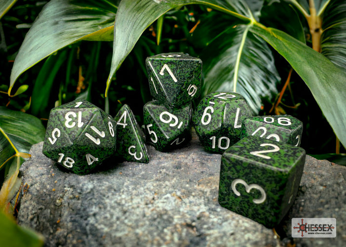 Chessex: Polyhedral 7-Dice Set - Speckled