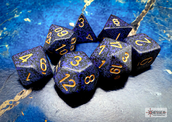 Chessex: Polyhedral 7-Dice Set - Speckled