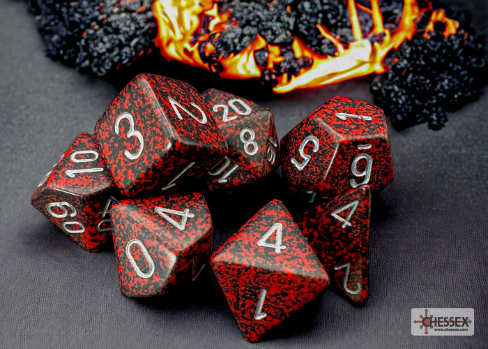 Chessex: Polyhedral 7-Dice Set - Speckled