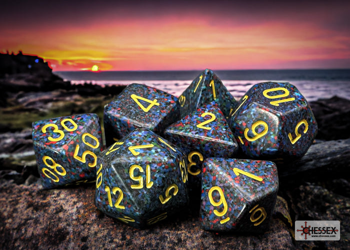 Chessex: Polyhedral 7-Dice Set - Speckled