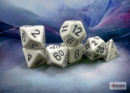Chessex: Polyhedral 7-Dice Set - Opaque