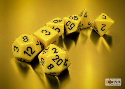 Chessex: Polyhedral 7-Dice Set - Opaque