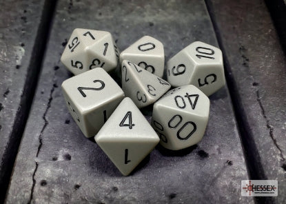 Chessex: Polyhedral 7-Dice Set - Opaque