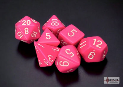 Chessex: Polyhedral 7-Dice Set - Opaque