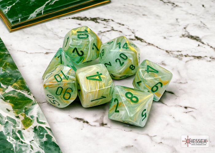 Chessex: Polyhedral 7-Dice Set - Marble