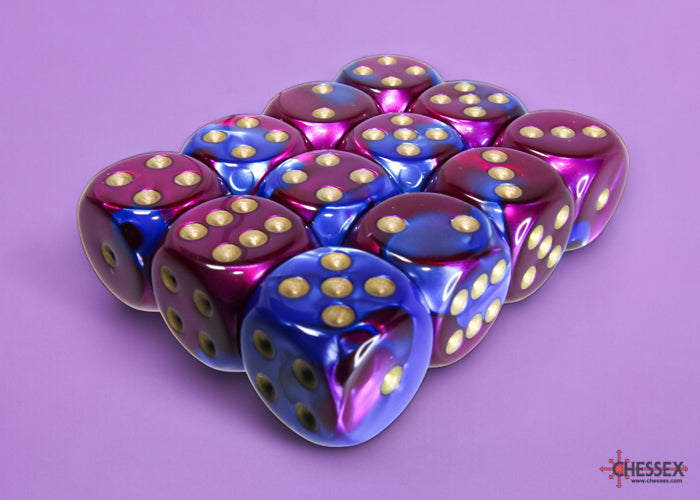 Chessex: 16mm 12D6 Dice Block - Gemini