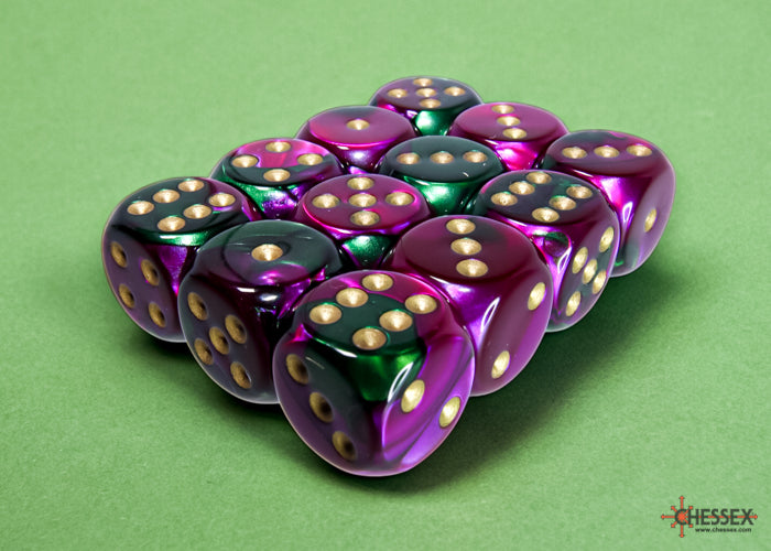 Chessex: 16mm 12D6 Dice Block - Gemini