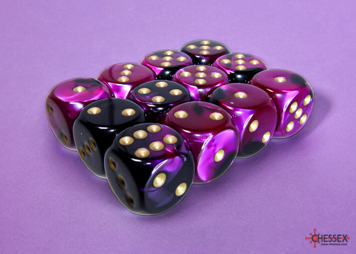 Chessex: 16mm 12D6 Dice Block - Gemini