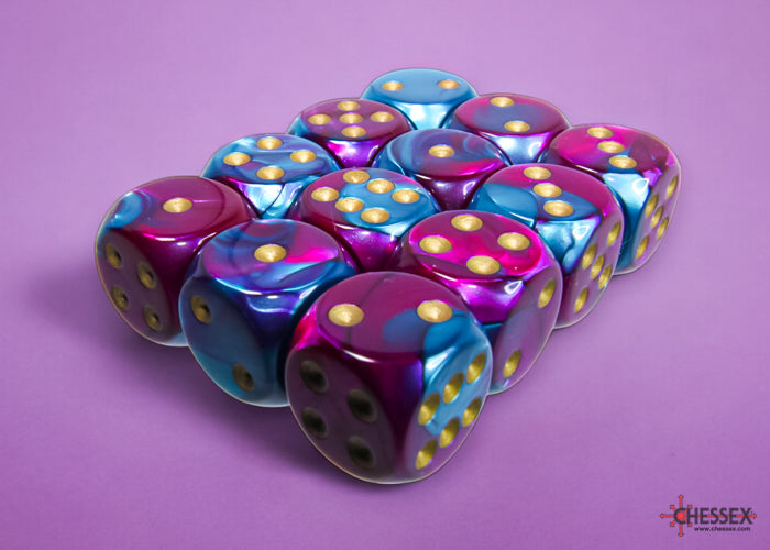 Chessex: 16mm 12D6 Dice Block - Gemini
