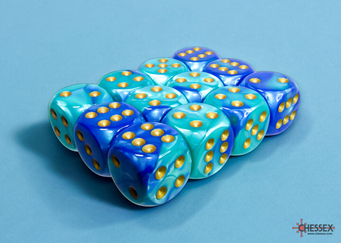 Chessex: 16mm 12D6 Dice Block - Gemini