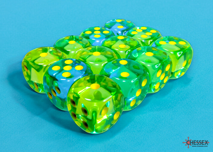 Chessex: 16mm 12D6 Dice Block - Gemini