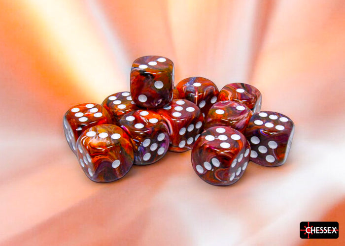 Chessex: 16mm 12D6 Dice Block - Festive