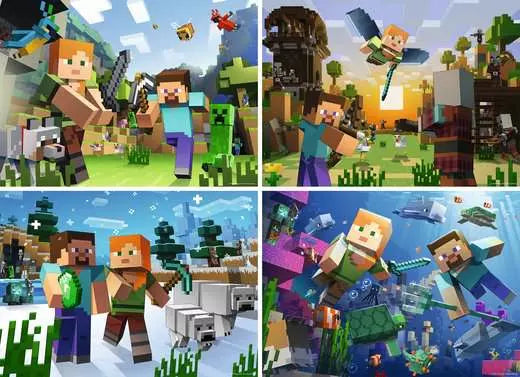 Minecraft Bumper Pack 4x100pcs