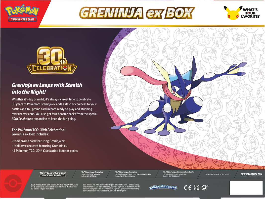 Pokemon 30th Celebration - EX Box **Wave 2**