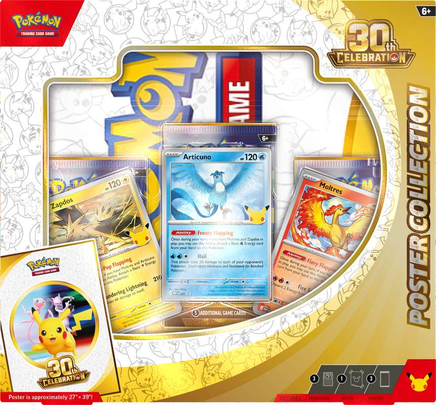 Pokemon 30th Celebration - Poster Collection **Pre-Order**