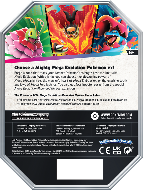 Pokemon ME2.5 Ascended Heroes Tin **Pre-Order**