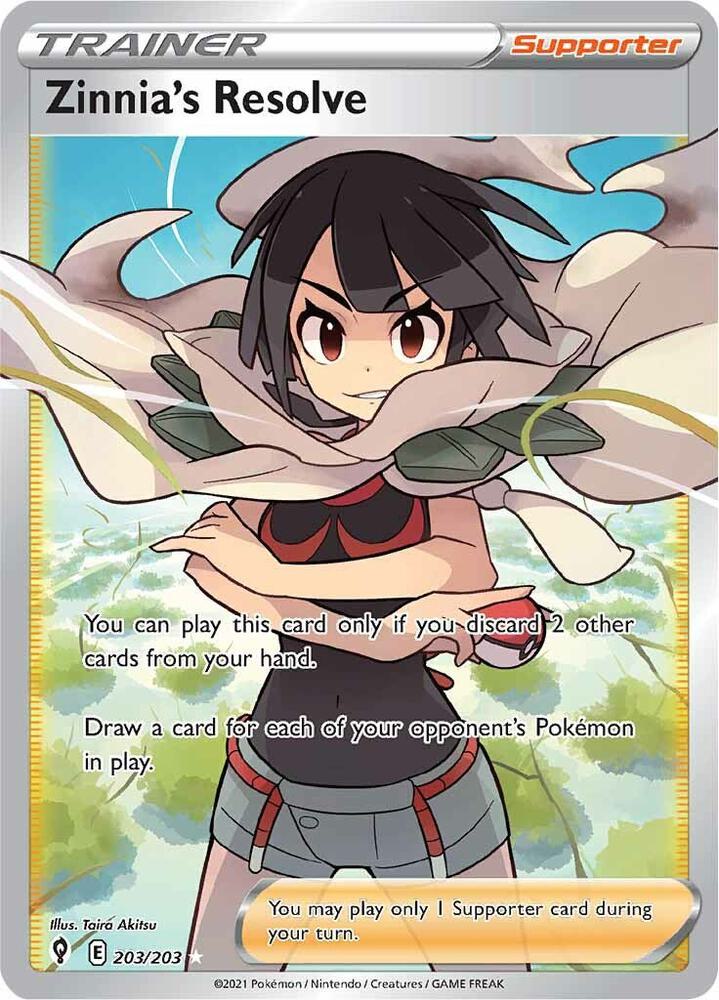 Zinnia's Resolve - Evolving Skies - 203/203 (Full Art)