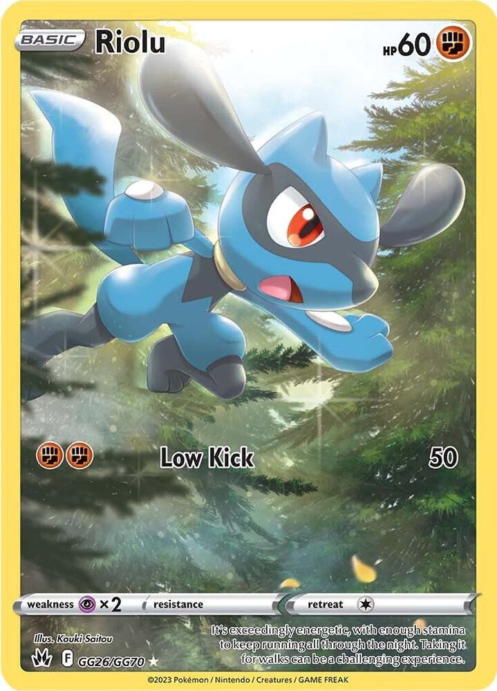 Riolu - Crown Zenith - GG26/GG70 - Holofoil