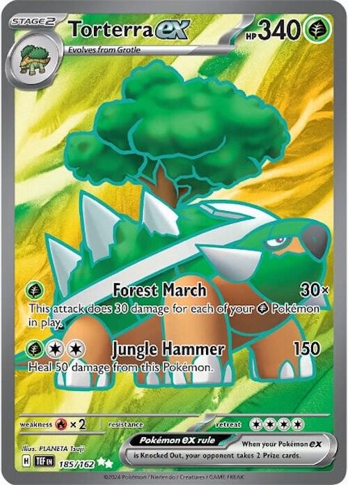 Torterra EX - Temporal Forces - 185/162 (Holofoil)
