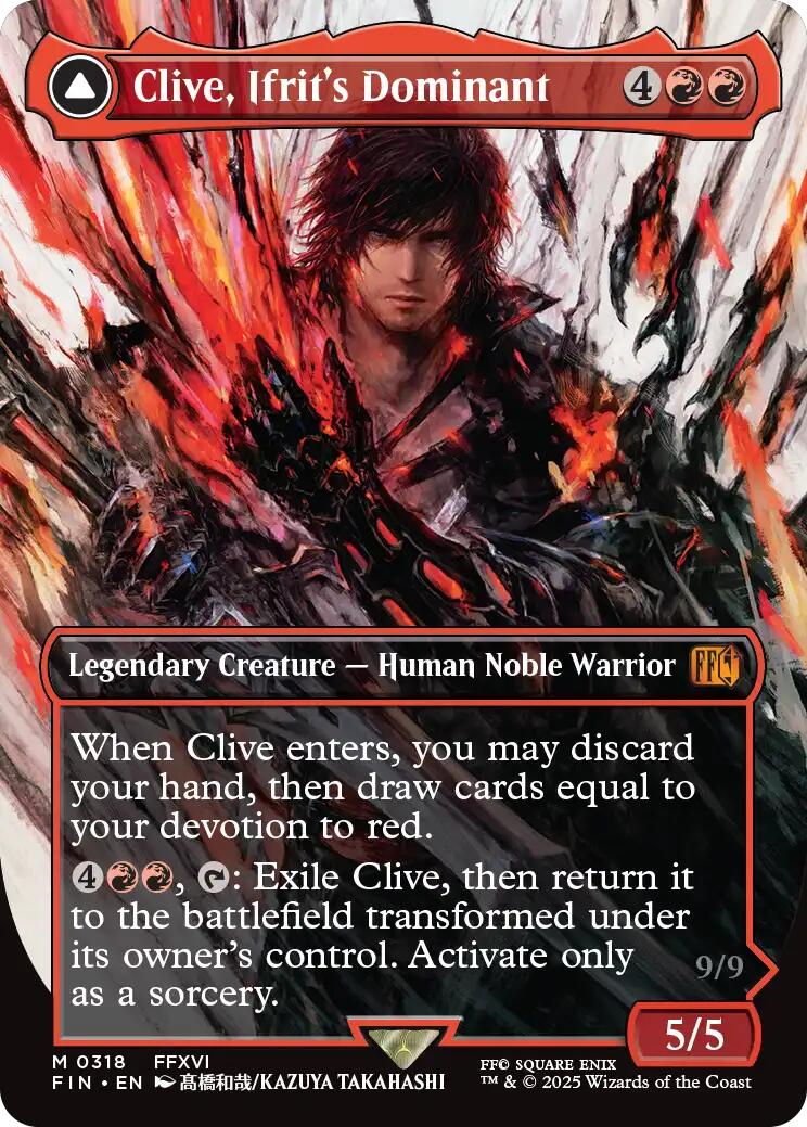 Clive, Ifrit's Dominant (0318) (Borderless)