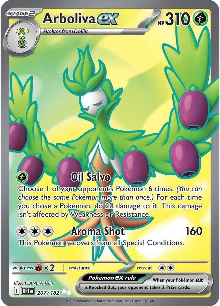 Arboliva EX - Destined Rivals - 207/182 - Holofoil