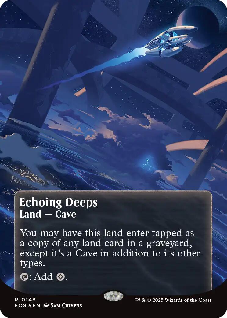 Echoing Deeps (0148) (Borderless) (Galaxy Foil)