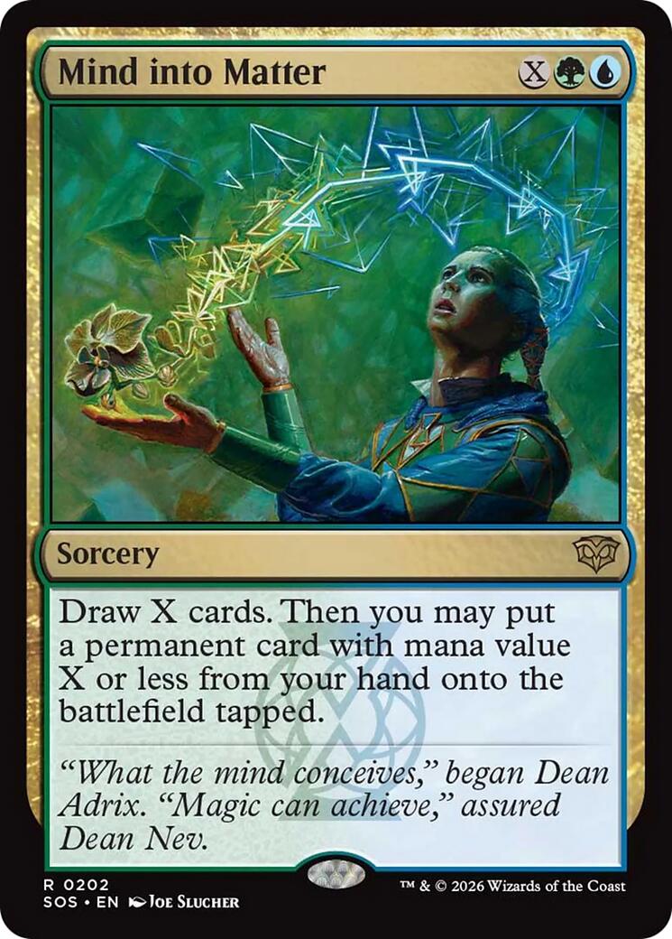 Mind into Matter