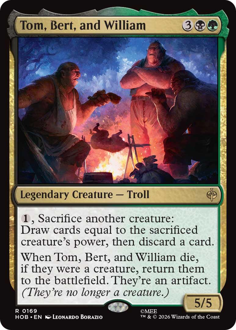 Tom, Bert, and William