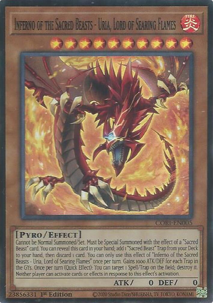 Inferno of the Sacred Beasts - Uria, Lord of Searing Flames