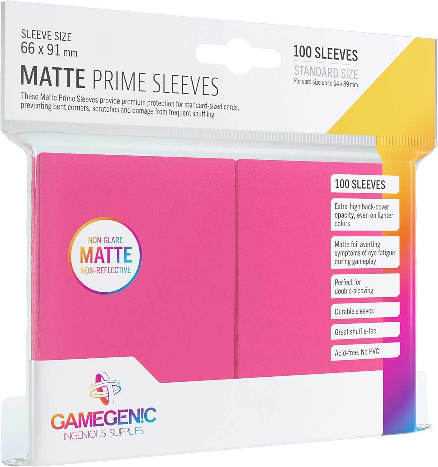 Prime Sleeves Pink Matte