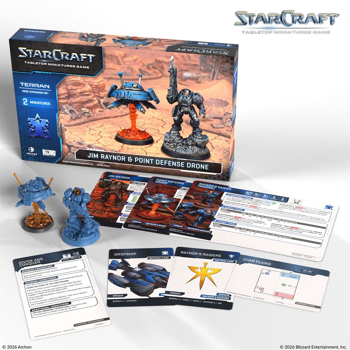Starcraft: The Miniatures Game: Terran: Jim Raynor (Raynor's Raiders) Hero Expansion Set **Pre-Order**