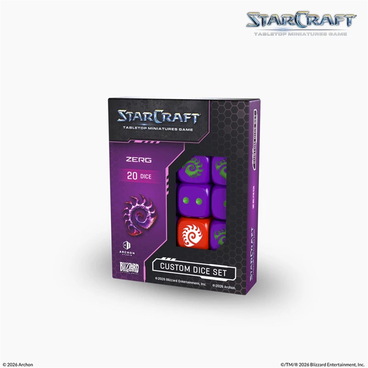 Starcraft: The Miniatures Game: Zerg Custom Dice Set **Pre-Order**