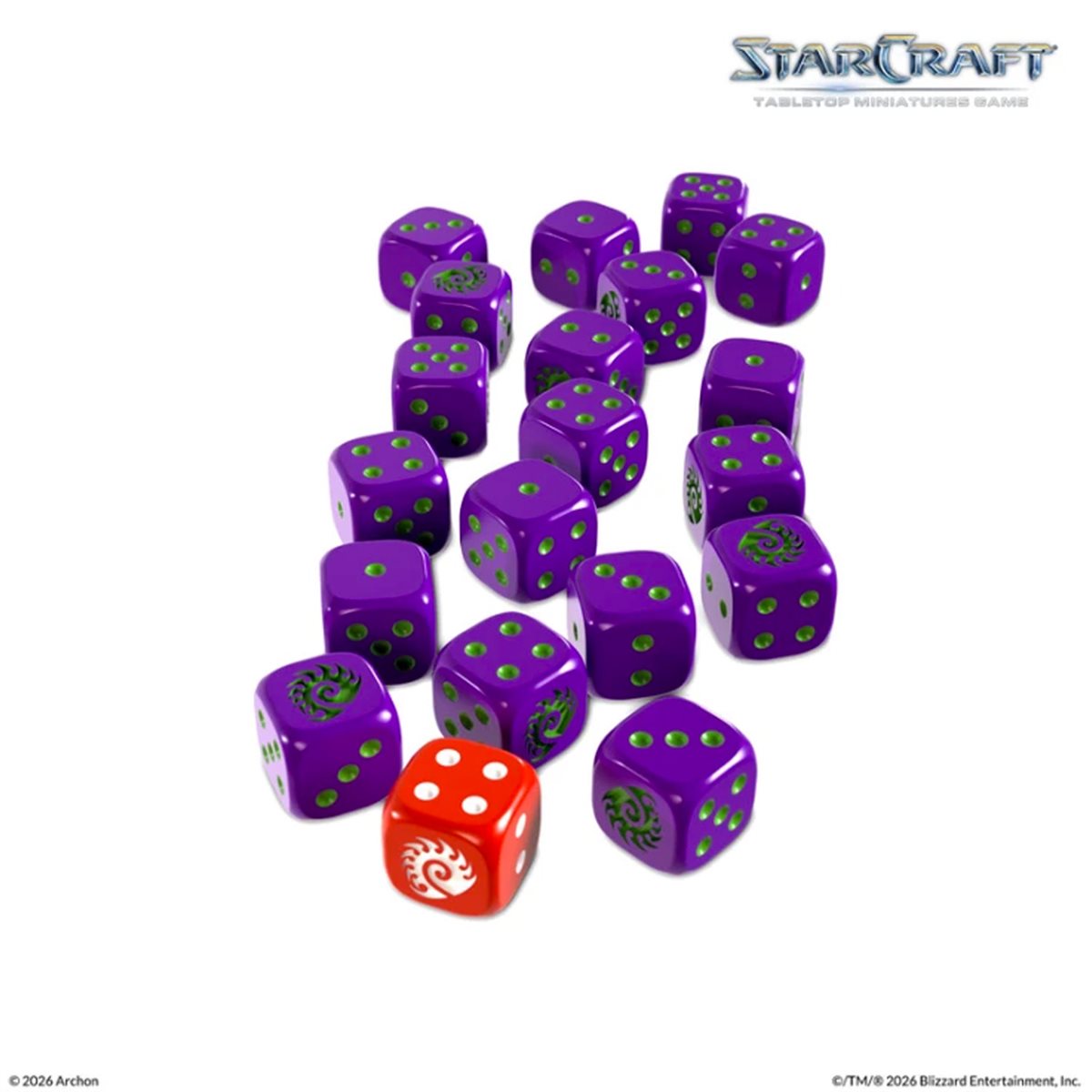 Starcraft: The Miniatures Game: Zerg Custom Dice Set **Pre-Order**