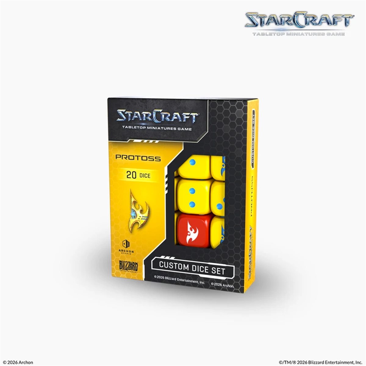 Starcraft: The Miniatures Game: Protoss Custom Dice Set **Pre-Order**