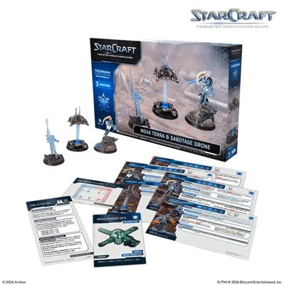 Starcraft: The Miniatures Game: Terran: Nova Terra Hero Expansion Set **Pre-Order**