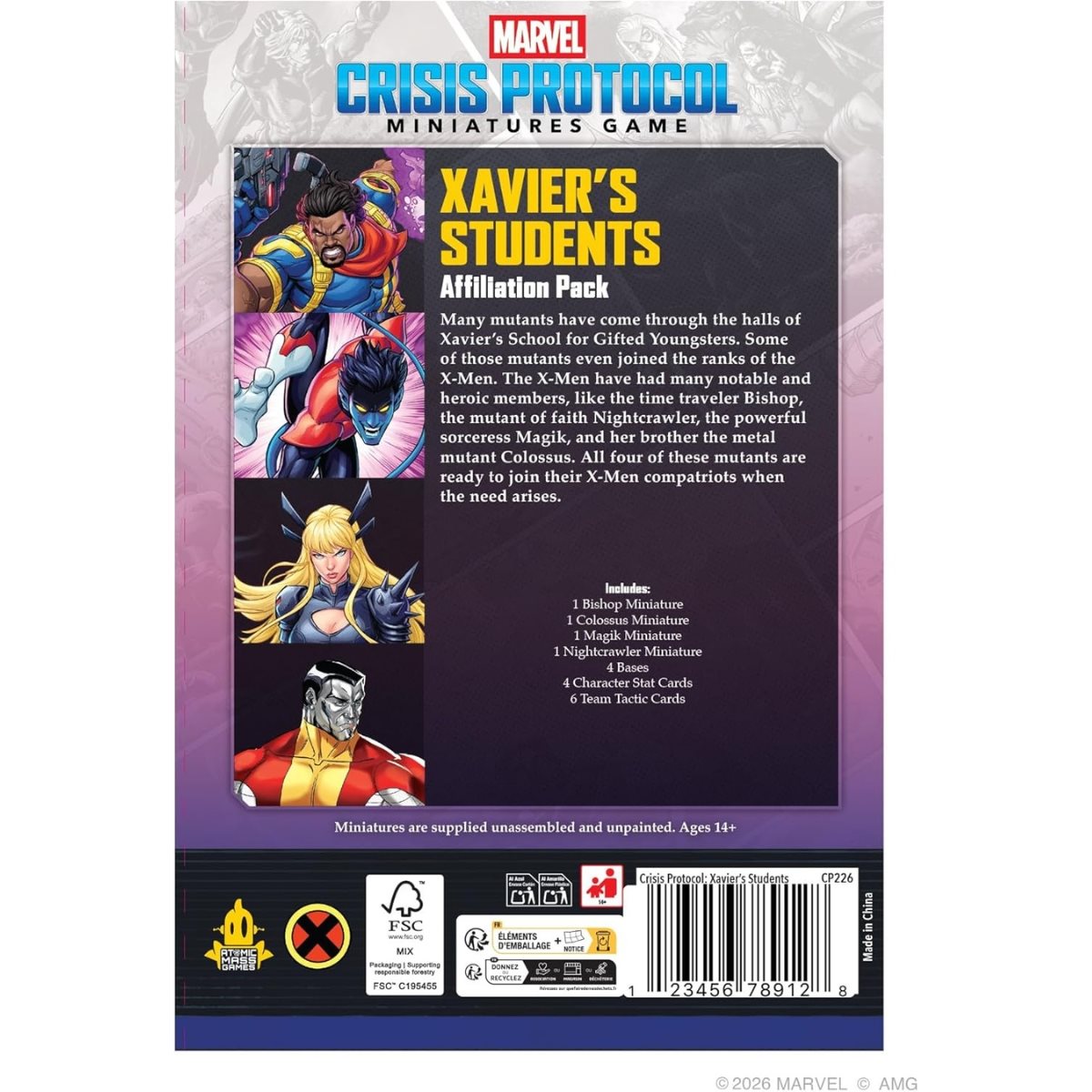 Marvel: Crisis Protocol: Xavier's Students Affiliation Pack