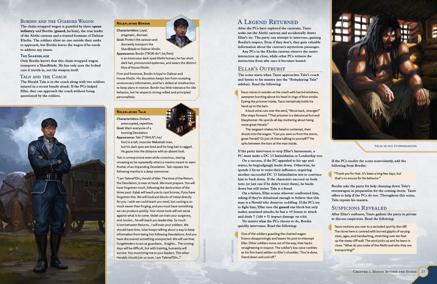 Cosmere RPG Stonewalkers Adventure