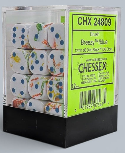 Chessex: 12mm 36D6 Dice Block - Brush