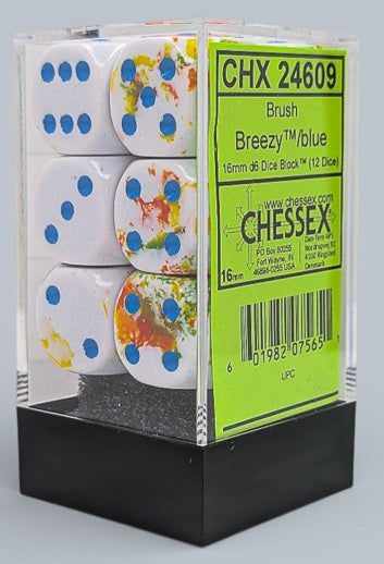 Chessex: 16mm 12D6 Dice Block - Brush