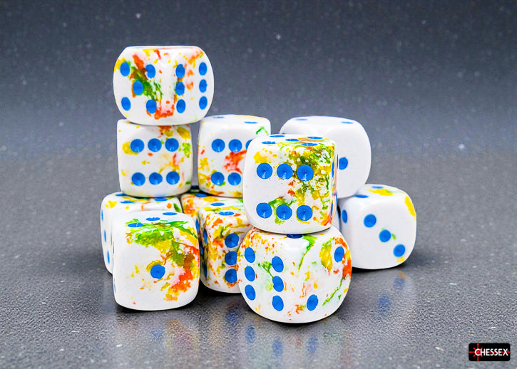 Chessex: 16mm 12D6 Dice Block - Brush