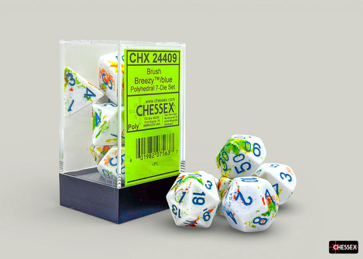 Chessex: Polyhedral 7-Dice Set - Brush