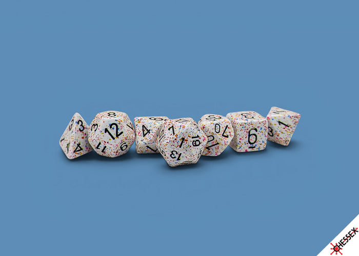 Chessex: Polyhedral 7-Dice Set - Speckled **Pre-Order**