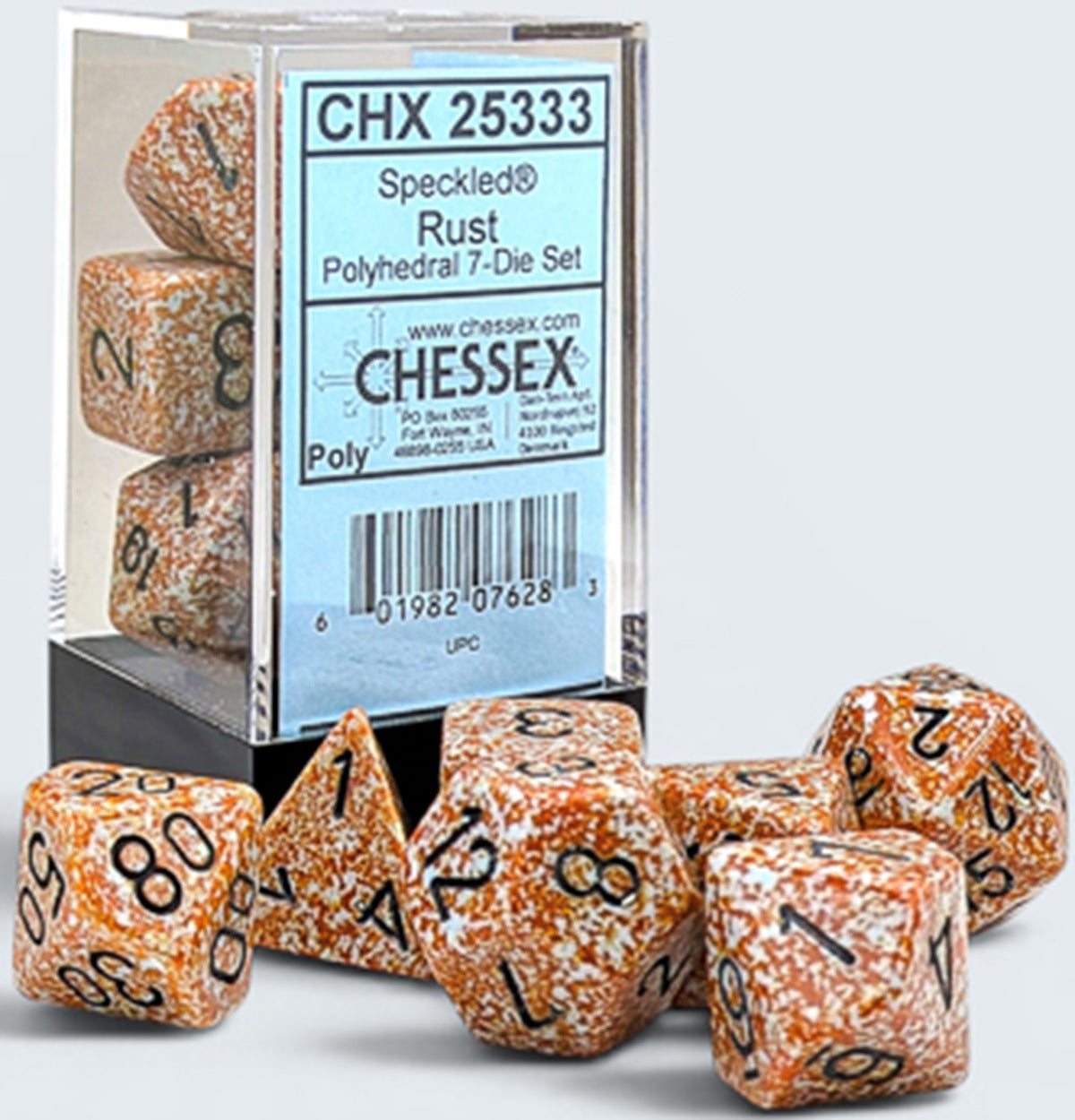 Chessex: Polyhedral 7-Dice Set - Speckled **Pre-Order**