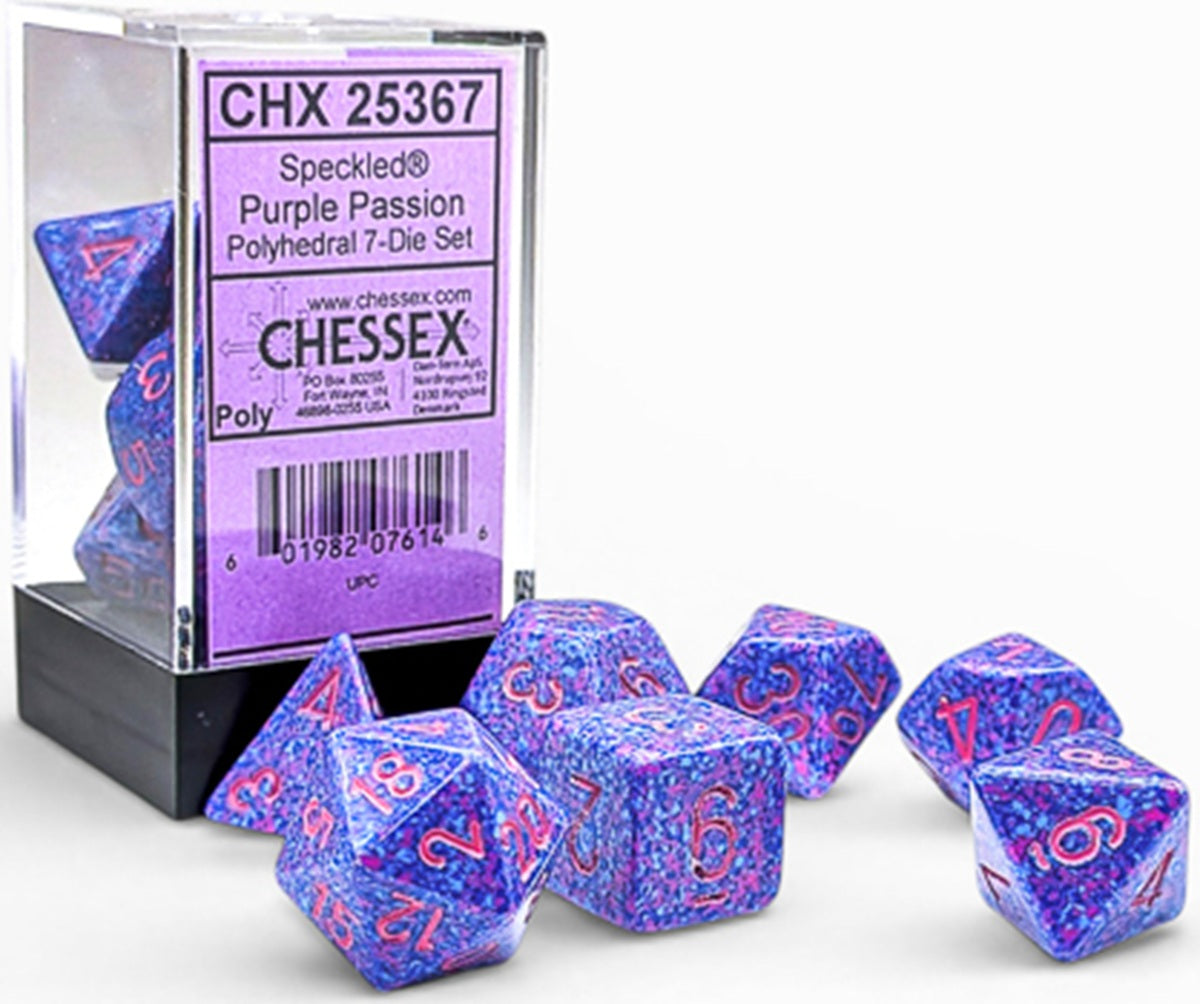 Chessex: Polyhedral 7-Dice Set - Speckled **Pre-Order**
